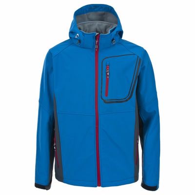 Chaqueta respirable de Softshell del muchacho de la ropa de la chaqueta con capucha de los NIÑOS del poliéster al aire libre