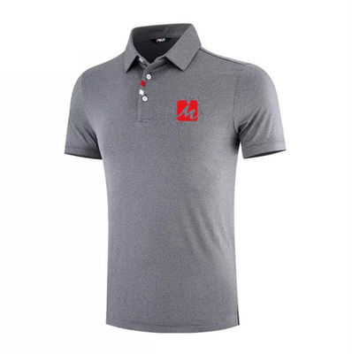 Poliéster agarrado respirable Polo Shirts Mens Golf Shirts Spandex Recyled