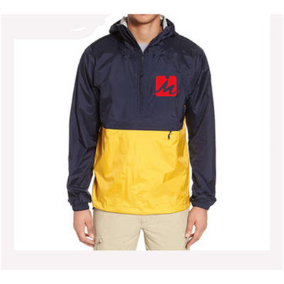 Chaquetas impermeables modificadas para requisitos particulares Autumn Hooded Pullover Windbreaker de la cazadora