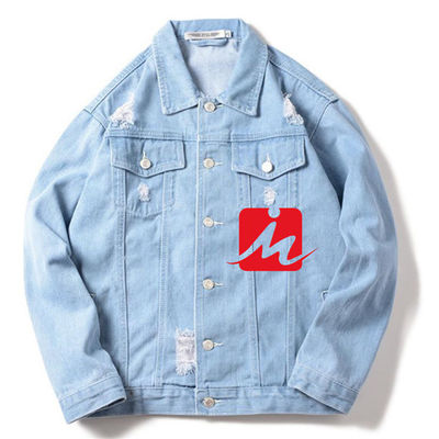 Chaqueta que monta casual de Streetwear de las chaquetas del dril de algodón del bordado del algodón del poliéster