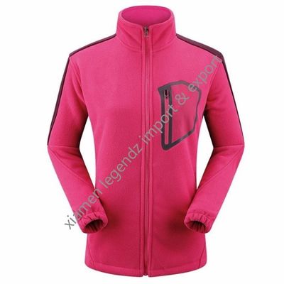 La chaqueta clásica del invierno del deporte de Mountainnering para las mujeres relampaga para arriba la chaqueta gruesa del paño grueso y suave del poliéster