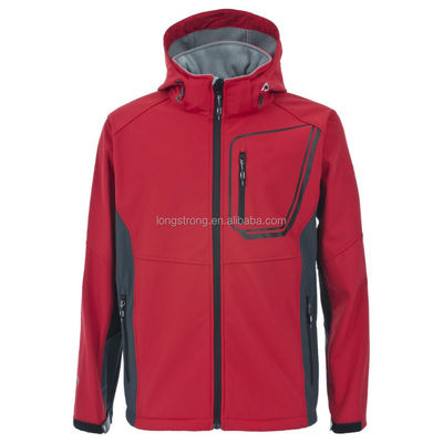 Chaqueta respirable de Softshell del muchacho de la ropa de la chaqueta con capucha de los NIÑOS del poliéster al aire libre