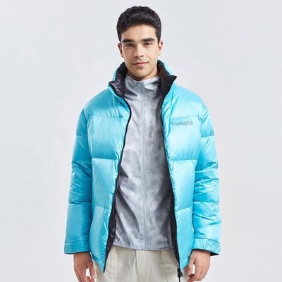 Abajo de la ropa para hombre de la chaqueta al aire libre del fumador del invierno el cortocircuito 2 cara el poliéster 100%