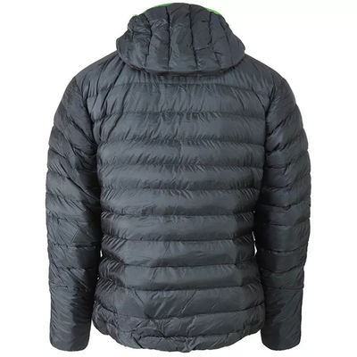 Peso ligero impermeable tejido abajo del invierno encapuchado al aire libre de la chaqueta de los hombres