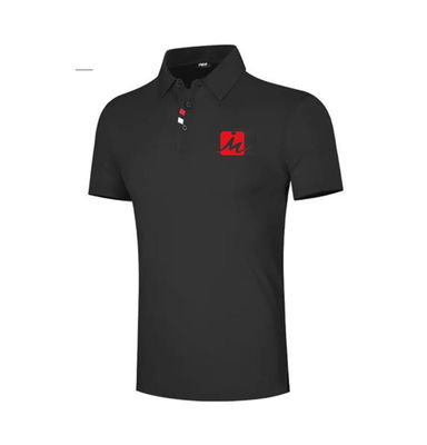 Poliéster agarrado respirable Polo Shirts Mens Golf Shirts Spandex Recyled