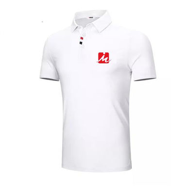 Poliéster agarrado respirable Polo Shirts Mens Golf Shirts Spandex Recyled