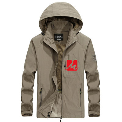 Capa casual de las chaquetas de la cazadora de los hombres impermeables encapuchados militares de la cazadora