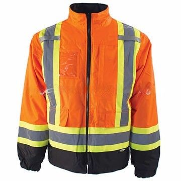 Alta ropa hola Vis Waterproof Jacket Working reflexivo de la visibilidad de la seguridad