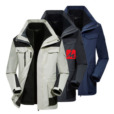 Chaqueta de la guarnición del poliéster del paño grueso y suave del invierno de las chaquetas de Softshell de la prenda impermeable de la cazadora