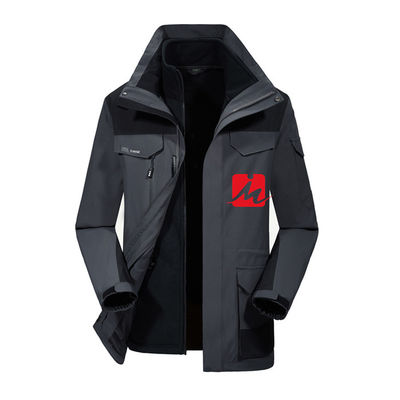 Chaqueta de la guarnición del poliéster del paño grueso y suave del invierno de las chaquetas de Softshell de la prenda impermeable de la cazadora
