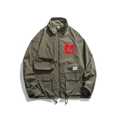 Las chaquetas impermeables encapuchadas de la cazadora saltan chaqueta de Autumn Outdoor Light Windbreaker