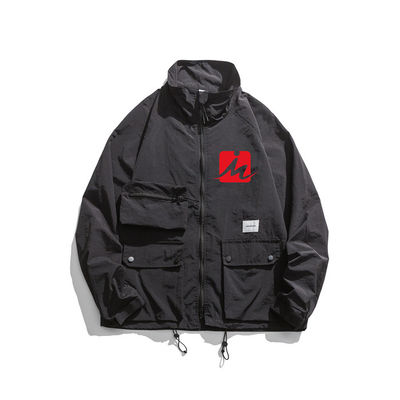 Las chaquetas impermeables encapuchadas de la cazadora saltan chaqueta de Autumn Outdoor Light Windbreaker