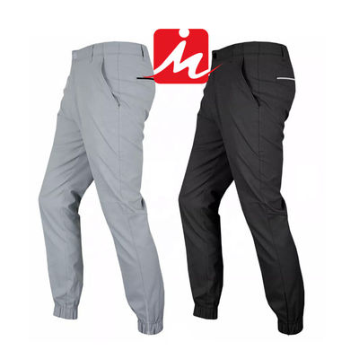El golf del estiramiento del estilo del basculador jadea los pantalones wicking del golf de la humedad de secado rápido para hombre de la pretina