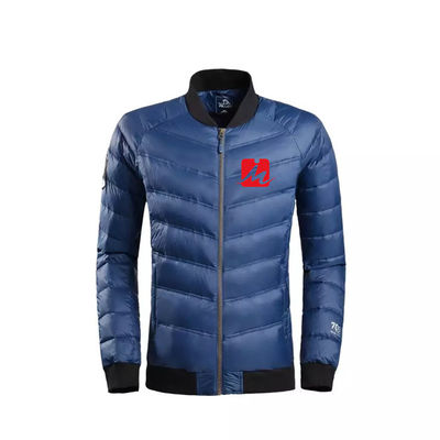Peso ligero impermeable 100% del fumador del béisbol de los hombres de las chaquetas de la cazadora del poliéster abajo de la chaqueta