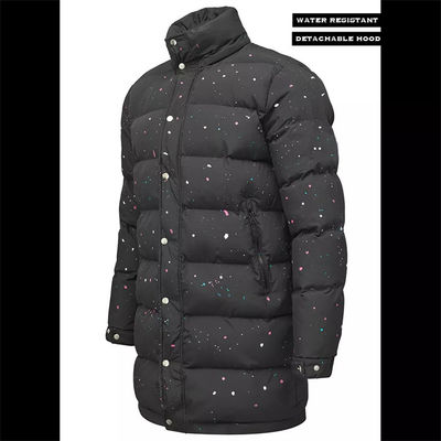 Prendas de vestir exteriores caliente de encargo rellenada fumador BRILLANTE del invierno de la chaqueta abajo de la chaqueta