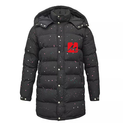 Prendas de vestir exteriores caliente de encargo rellenada fumador BRILLANTE del invierno de la chaqueta abajo de la chaqueta