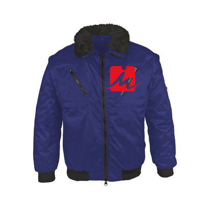 De encargo personalizada trabajan la chaqueta de bombardero resistente uniforme de agua del poliéster