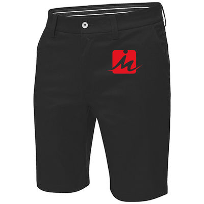 Pantalones cortos respirables de secado rápido del golf de Spandex del estiramiento de los hombres del golf del poliéster casual de los pantalones cortos
