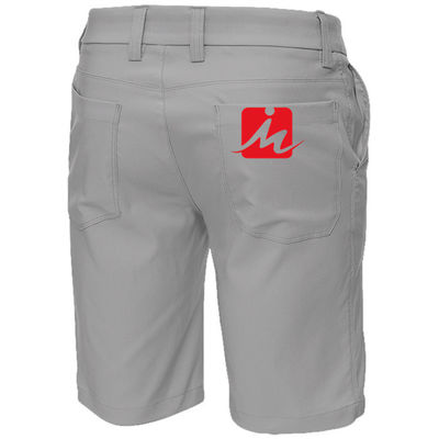 Pantalones cortos respirables de secado rápido del golf de Spandex del estiramiento de los hombres del golf del poliéster casual de los pantalones cortos