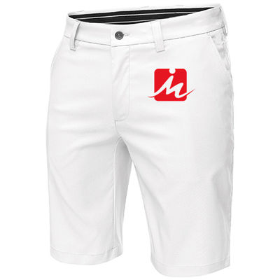 Pantalones cortos respirables de secado rápido del golf de Spandex del estiramiento de los hombres del golf del poliéster casual de los pantalones cortos