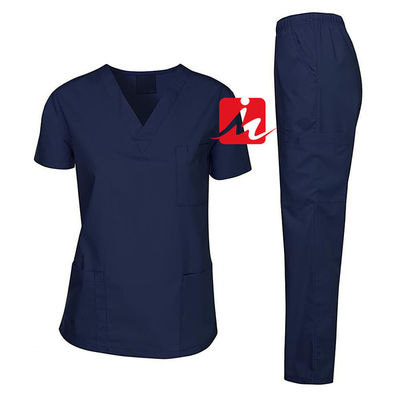 No tóxicos personalizados trabajan a la enfermera médica lisa respirable uniforme Uniform