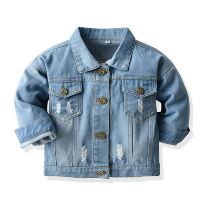 El niño de las muchachas del bordado del dril de algodón de las chaquetas de los muchachos de encargo del OEM Outwear la chaqueta