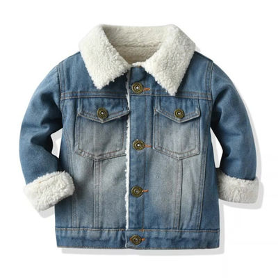 El niño de las muchachas del bordado del dril de algodón de las chaquetas de los muchachos de encargo del OEM Outwear la chaqueta