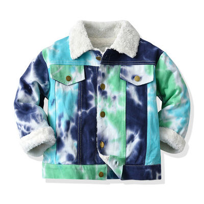 El niño de las muchachas del bordado del dril de algodón de las chaquetas de los muchachos de encargo del OEM Outwear la chaqueta
