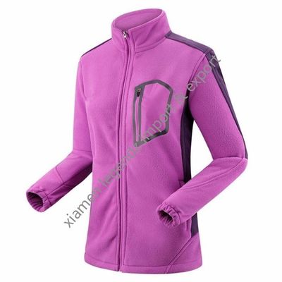La chaqueta clásica del invierno del deporte de Mountainnering para las mujeres relampaga para arriba la chaqueta gruesa del paño grueso y suave del poliéster