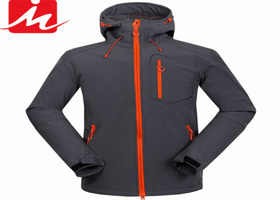 Chaqueta de Spandex del poliéster de los hombres al aire libre del invierno de las chaquetas de Softshell de la prenda impermeable del hidrófugo