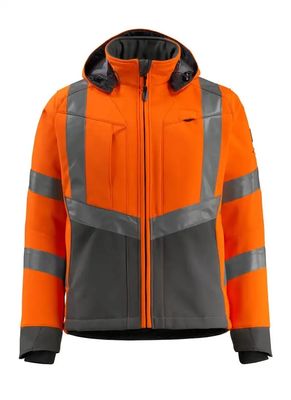 Chaquetas impermeables de los colores de los colores fluorescentes de la chaqueta del softshell de los hombres de las chaquetas del softshell reflexivo del workwear