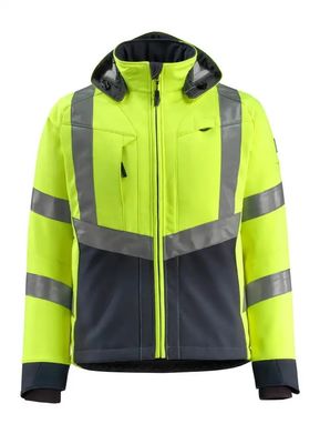 Chaquetas impermeables de los colores de los colores fluorescentes de la chaqueta del softshell de los hombres de las chaquetas del softshell reflexivo del workwear