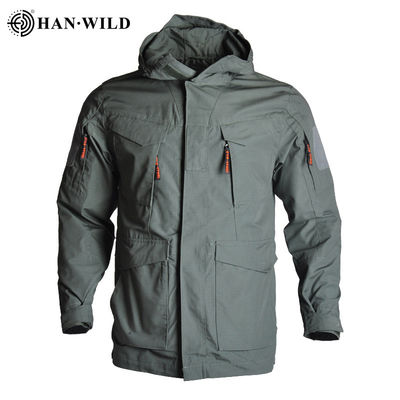 Chaqueta de bombardero del verde caqui de la pista de Han Wild Oversized Denim Jacket M65