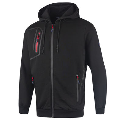 Cremallera a través de la chaqueta delgada sudada paño grueso y suave consolidado de Softshell de la cincha de la chaqueta