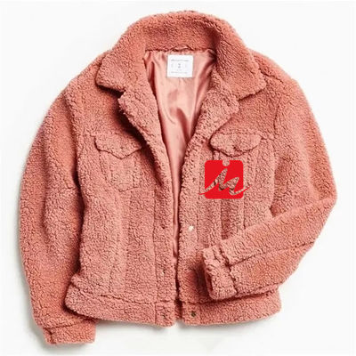 chaqueta del camionero del sherpa del paño grueso y suave del shearling de los bolsillos del pecho del invierno 2 para los hombres